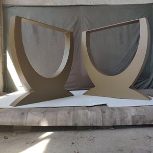 أرجل طاولة جميلة مخصصة مربعة من الفولاذ/المعادن تناسب أي حجم من الطاولات تقريباً - Product Image 4