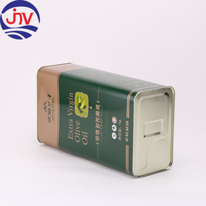 Huile d'olive de qualité alimentaire en gros, boîtes en métal rectangulaires de 5 L pour bonbons et chocolats - Product Image 4