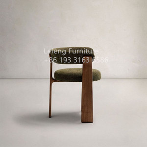 Sedia Moderna di Alta Qualità <span class=keywords><strong>in</strong></span> <span class=keywords><strong>Legno</strong></span> con Seduta Morbida <span class=keywords><strong>in</strong></span> Bouclé, per Saloni, Matrimoni e Ristoranti - Product Image 2