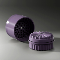 NOUVEAU Design FREE Customize Accessories 5 Parts Ceramic Herb Grinder 3.0 with Container Sunray Teeth Easy to Clean