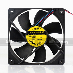 Adda 5V 24V 48V DC 12V 0.37a AC EC 12025 120x120x25mm 12cm 3-dây tốc độ đo lường chassis máy tính AD1212HB-A76GL Quạt làm mát - Product Image 4