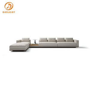 Set di Divani Modulari a 2 Posti in Bouclé, Componibile a L, Comodo, Grigio, Moderno per Soggiorno, Hotel, Villa - Product Image 5