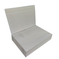 Boîtes d'expédition personnalisées en carton kraft ondulé avec fermeture éclair auto-adhésive pour cadeaux, vêtements et chaussettes