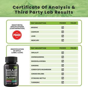 Private Label Shilajit Capsules Customizable Hot Sale for <strong>Health</strong> Stores &amp; <strong>Distributors</strong> Himalayan Shilajit Resin Capsules - Product Image 4