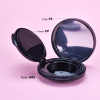 Emballage cosmétique faisant la poudre vide Compact ABS matériel Compact poudre cas Blush Compact Case