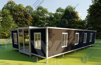 Tout nouveau conteneur extensible de haute qualité de 40 pieds petites maisons avec acier et panneau sandwich
