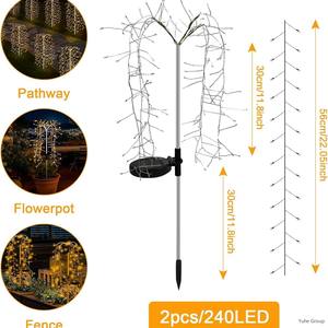 Outdoor <b>Solar</b> LED Garden <b>Lamp</b> IP65 DC Remote Control Path & Courtyard Decoration for Party - Product Image 6