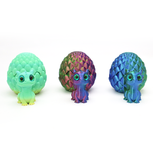 Originalità 3D stampato ornamenti decorativi piccoli draghi all'interno dell'uovo di drago per mobili e decorazione del Desktop con - Product Image 4