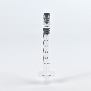 Seringue d'injection en verre Luer Lock 3 <span class=keywords><strong>cc</strong></span> 3 ml pour emballage de produits cosmétiques à base d'acide hyaluronique - Product Image 3