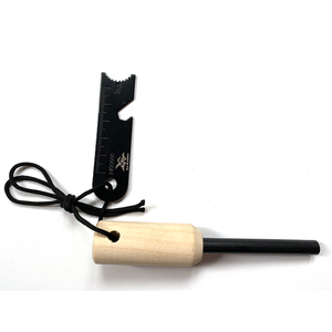 Encendedor de varilla de magnesio ferrocerio chispeante encendedor de fuego de pedernal con mango de madera respetuoso con el medio ambiente - Product Image 4