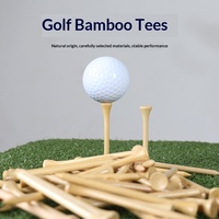 Tees de golf à pied unique, accessoires de golf, tees de golf en bois 82mm/72mm, supports de tees multicolores