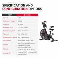Vélo d'exercice stationnaire à résistance réglable pour entraînement cardio et musculation, équipement de gym avec certification CE et logo personnalisé