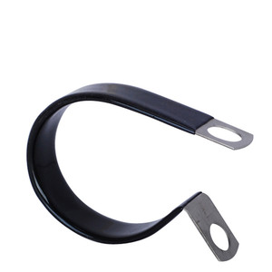 Abrazadera/clip de cable recubierto de PVC tipo <span class=keywords><strong>P</strong></span> de acero inoxidable - Product Image 5