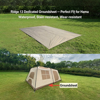 Meilleur rapport qualité-prix : Tente de sol pliable occultante, imperméable et anti-insectes, avec ailes pare-soleil, accessoires de camping, combo quatre saisons