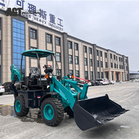 Mini Backhoe Loader 4x4 Hidrolik 1Ton 2Ton 3Ton Bersertifikasi EPA Daya Lebih Besar