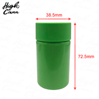 Laris Manis di AS, Botol Plastik PET 30cts untuk Permen Bunga, Botol Plastik untuk Minyak Ekstrak Bunga dengan Cincin Pengaman