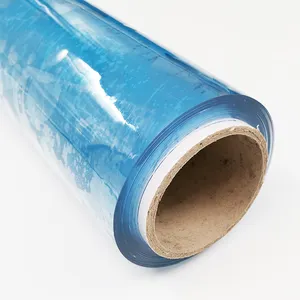 Crystal Roll Flexible Plastic PVC Sheet Polymer Paper Transparent Soft Film Packaged For Protect Piling Material Cling Clear