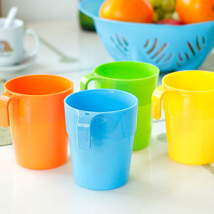<b>Plastic</b> Water <b>Cups</b> Mixed Colors With Ear Loops Mouthwash <b>Cup</b> Household Daily Necessities Unisex Gift - Product Image 5