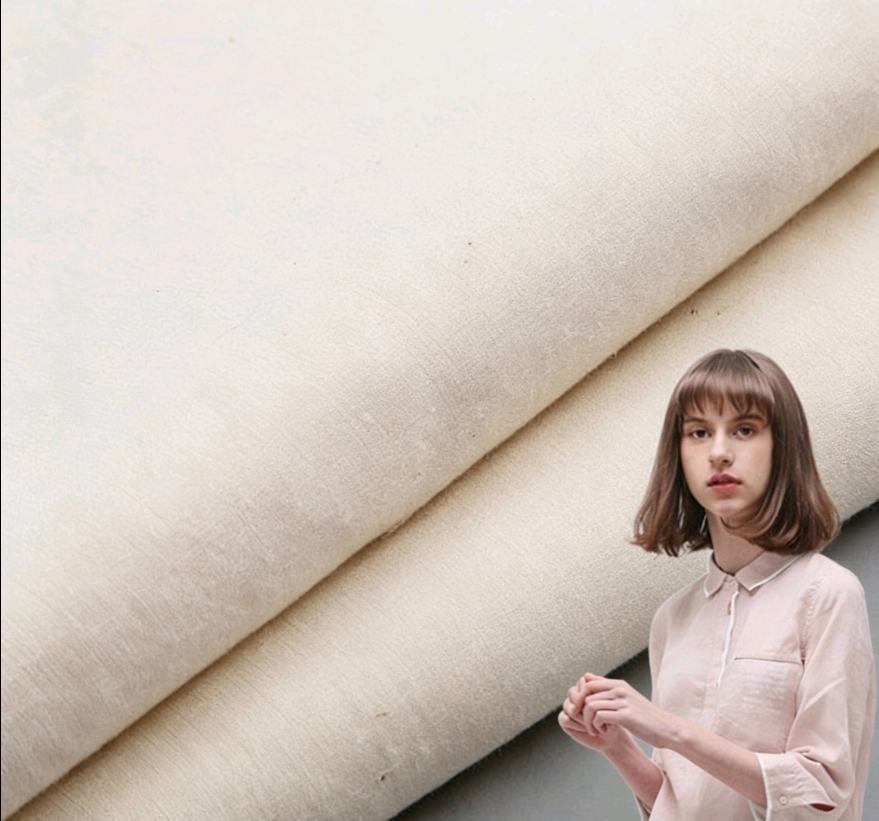 Premium Soft 100% Carded Cotton Plain Fabric Breathable Woven Raw Cloth for Garment & Shirt Manufacturing Bedding Use