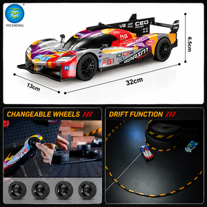Auto <span class=keywords><strong>de</strong></span> <span class=keywords><strong>Carreras</strong></span> a Control Remoto 2.4G con Luces, Llantas <span class=keywords><strong>de</strong></span> Derrape Reemplazables, Recargable por USB, Vehículo <span class=keywords><strong>de</strong></span> <span class=keywords><strong>Carreras</strong></span> <span class=keywords><strong>de</strong></span> Juguete, Regalo <span class=keywords><strong>de</strong></span> Cumpleaños para Niños y Adolescentes - Product Image 2