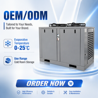 Compresseur à spirale en U 2HP-12HP, unité de condensation refroidie par air pour chambre froide et congélateur