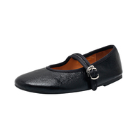 Chaussures plates Mary Jane confortables et décontractées pour femmes, métalliques, antidérapantes, à bout fermé