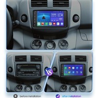 Tout-en-un 7 pouces GPS Android Navigation Machine Tableau de bord TV pour Toyota Corolla Camry Rav4 CarPlay Fonction Compatible