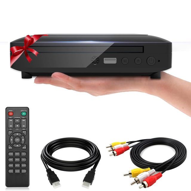 New Design Quality Remote Control Sexy Video Mini HD CD for VCD Player PAL NTSC AUTO Home Portable for 1080P 2.8inch Screen
