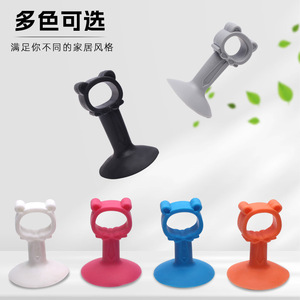Silicone Door Stopper Floor Mount Minimalist Design Easy Installation Anti Collision <b>Pad</b> For Bathroom Wall Top Door - Product Image 5