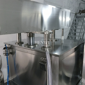 Homogénéisateur intégré à levage, à chaleur et froid, pour mélange de matériaux cosmétiques, avec pot d'émulsification sous vide sanitaire - Product Image 1
