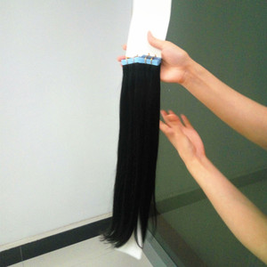 Extensiones de Cabello Natural Remy de 100 Gramos, Doble Trama, Lisas y Sedosas, Cabello Humano Peruano Real con Cinta Adhesiva - Product Image 1