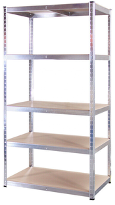 Estante de remache de acero de ángulo ranurado de 5 niveles estante de almacenamiento de hierro unidades de estantería estante de acero estantes de almacén de metal ranurados - Product Image 3