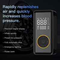 Compresseur d'air portable, gonfleur de pneus électrique sans fil, mini pompe à air pour voiture, gonfleur rechargeable 150 PSI pour pneus de voiture