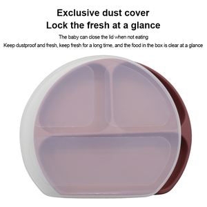 Plato de Silicona de Grado Alimenticio al por Mayor, Libre de BPA, Platos de Silicona para Niños, Plato de Silicona con Succión para Alimentación de Bebés - Product Image 2