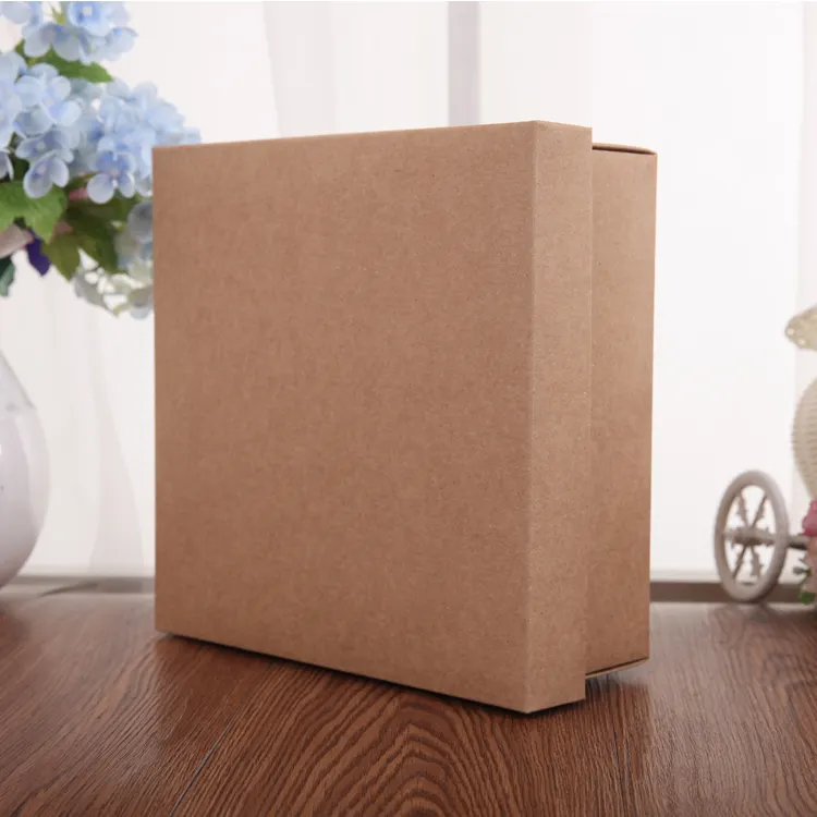 2021 Newest Simple Kraft Paper Packaging Custom Gift Boxes