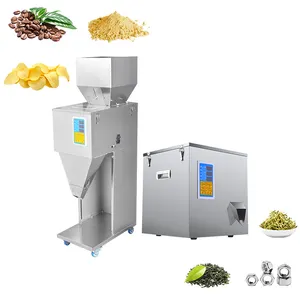 powder granules small mini semi automatic accurate weighing and filling machine plastic bottle bag