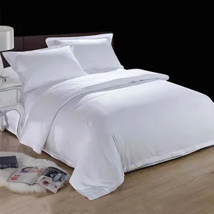 2023 New Highend Hotel Style White Cotton Breathable 100% Cotton Queen Bedding Bed Linen For Luxury Hotels