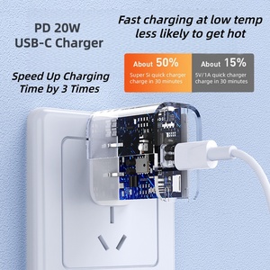 ของแท้ปลั๊ก EU US UK PD 20วัตต์9V2.22A 5V3A <span class=keywords><strong>อะแดปเตอร์</strong></span>ชาร์จเร็วสำหรับ <span class=keywords><strong>iPhone</strong></span> 13 14 15 16 PRO MAX - Product Image 2