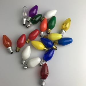Lampada indicatore piccola lampadina notturna 4W 5W 7W 10w 15w C7 <span class=keywords><strong>E12</strong></span> / E14 vetro chiaro/colorato lampadine a incandescenza di natale - Product Image 1