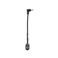 Câble d'alimentation LANO DC187 mâle coudé vers clip de batterie 9V, support de batterie bouton DC 9V-36V 24AWG 17cm pour jouet