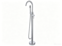 Meilleure vente : Ensemble de douche et mitigeur de baignoire en acier inoxydable, mitigeur de baignoire autoportant à cascade douce à poignée unique pour salle de bain
