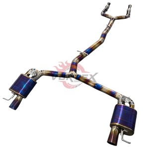 Sistema de escape Valvetronic de aleación de titanio Vortex para Benz C43 AMG W205 2016-2023, kit de montaje directo OEM. - Product Image 5