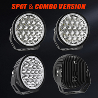 Feux de route LED auxiliaires pour camion, faisceau combiné, 12V 24V, portée 2000m, 9 pouces, pour voiture tout-terrain 4x4