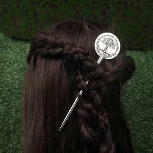 Épingle à cheveux rétro nordique style Viking Arbre de Vie, bijou de cheveux classique, accessoires pour femmes. - Product Image 5