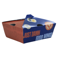Vente en gros d'emballage de fast-food personnalisé à emporter Kfc French Fried Chicken Nuggets Wings Ships Takeaway Lunch Paper Box