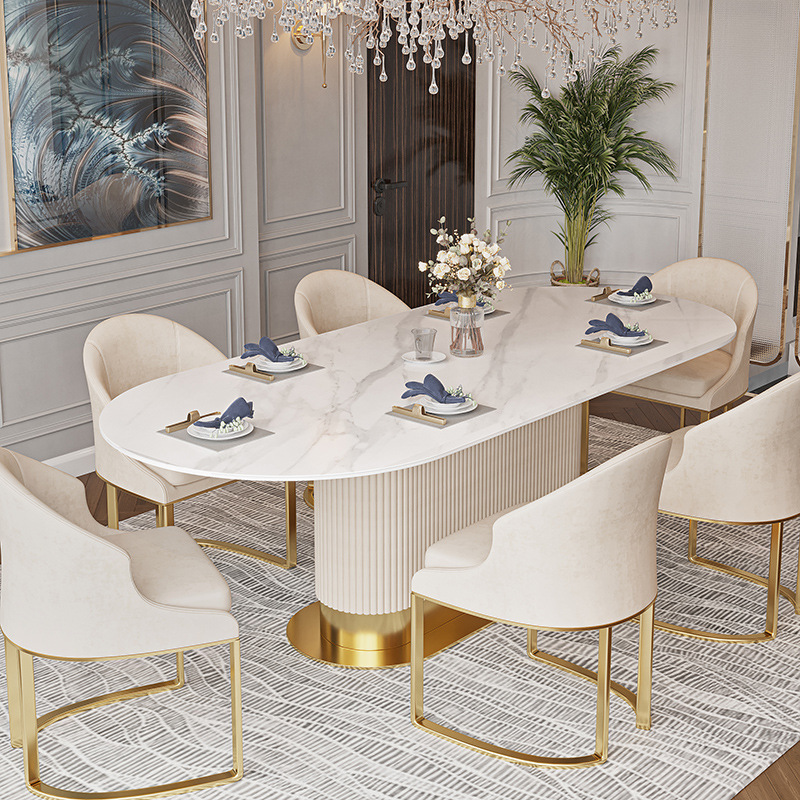 Cream stone dining table deals