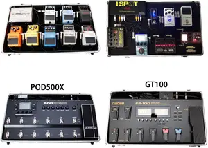 Ghost Fire Guitar Flight Case 21.6x12.4x4.2in Black Guitar Effect Pedal BOARD สำหรับบอร์ดทนไฟความหนาแน่นสูง