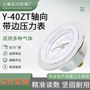 Y-40ZT เกจวัดแรงดัน 40 มม. 0-60 กก.ซม.2 สแตนเลสสตีล แบบติดตั้งบนแผง พร้อมเกลียวเชื่อมต่อ - Product Image 3