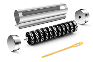 Plaque de numéro de téléphone <span class=keywords><strong>portable</strong></span> <span class=keywords><strong>temporaire</strong></span> pour voiture en alliage d'aluminium, non magnétique, installation facile, conception de roulettes cachées - Product Image 5