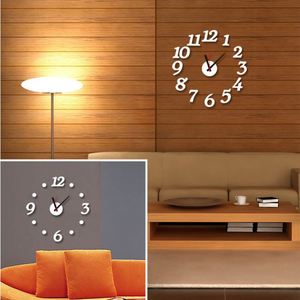 3D Acrylic <b>Wall</b> <b>Clock</b> DIY Frameless Digital <b>Clock</b> Mirror <b>Wall</b> Sticker Mute <b>Clock</b> for Living Room Bedroom <b>Decoration</b> - Product Image 2